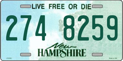 NH license plate 2748259