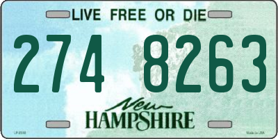 NH license plate 2748263