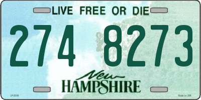 NH license plate 2748273
