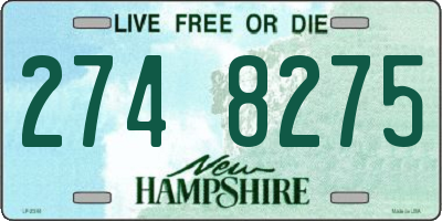 NH license plate 2748275