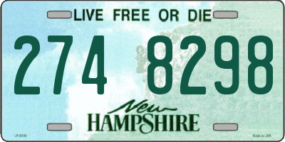 NH license plate 2748298