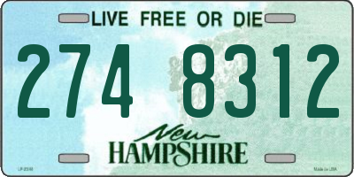 NH license plate 2748312