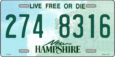NH license plate 2748316