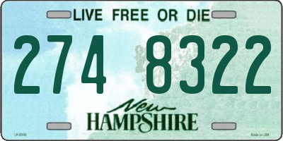 NH license plate 2748322
