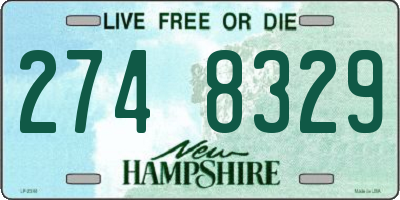 NH license plate 2748329