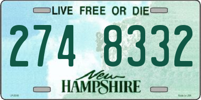 NH license plate 2748332