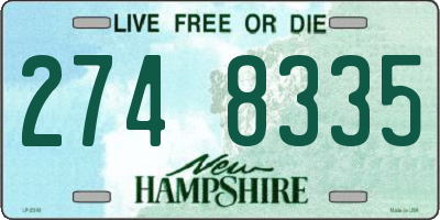 NH license plate 2748335