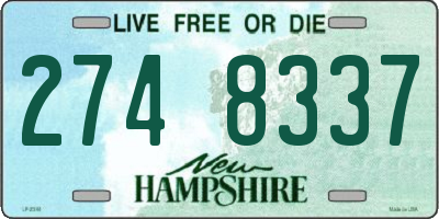 NH license plate 2748337