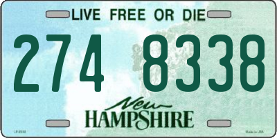 NH license plate 2748338