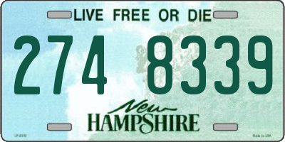 NH license plate 2748339