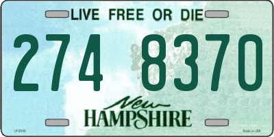 NH license plate 2748370