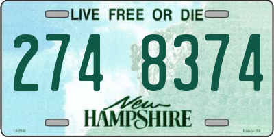 NH license plate 2748374