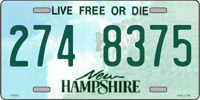 NH license plate 2748375