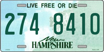 NH license plate 2748410