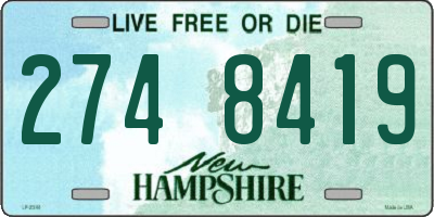 NH license plate 2748419