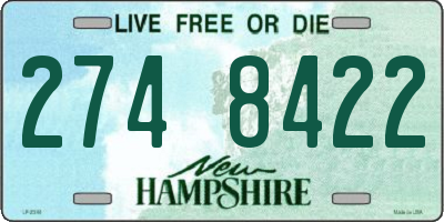 NH license plate 2748422