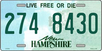 NH license plate 2748430
