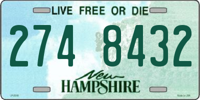 NH license plate 2748432