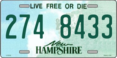 NH license plate 2748433