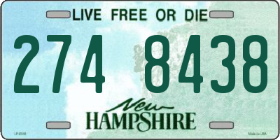 NH license plate 2748438