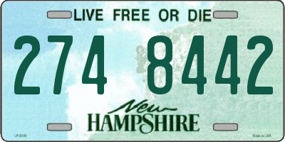 NH license plate 2748442
