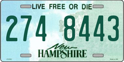 NH license plate 2748443
