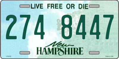 NH license plate 2748447