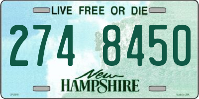 NH license plate 2748450