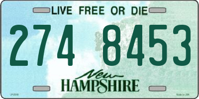 NH license plate 2748453