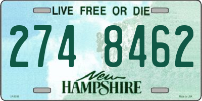 NH license plate 2748462