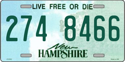 NH license plate 2748466