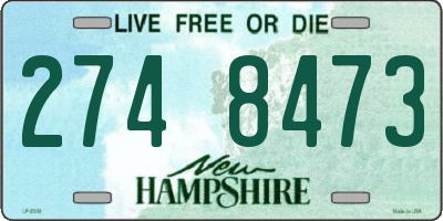 NH license plate 2748473