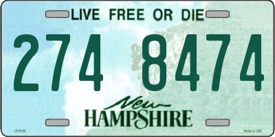 NH license plate 2748474