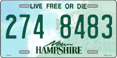 NH license plate 2748483