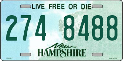 NH license plate 2748488