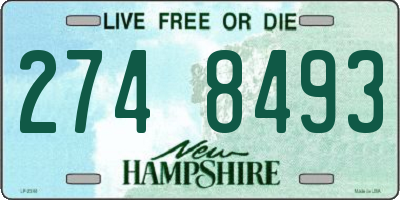 NH license plate 2748493