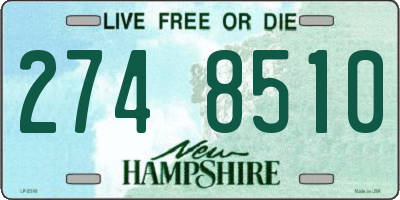 NH license plate 2748510
