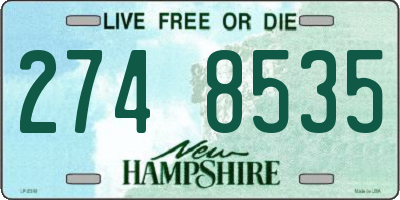 NH license plate 2748535