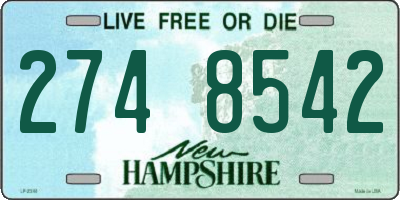 NH license plate 2748542