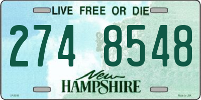 NH license plate 2748548