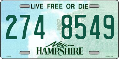 NH license plate 2748549