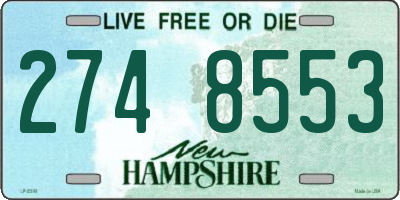 NH license plate 2748553
