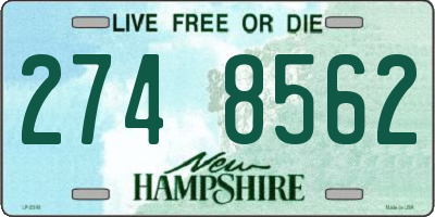 NH license plate 2748562
