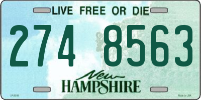 NH license plate 2748563