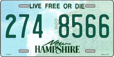 NH license plate 2748566
