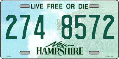 NH license plate 2748572