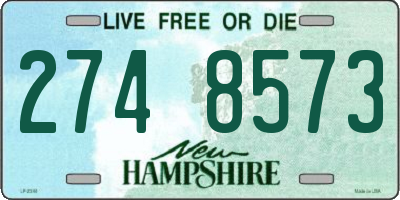 NH license plate 2748573