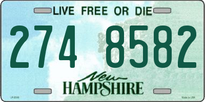 NH license plate 2748582