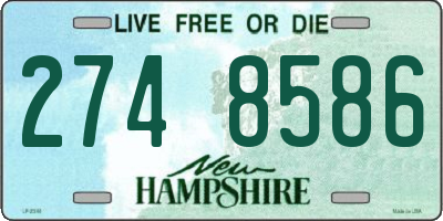 NH license plate 2748586