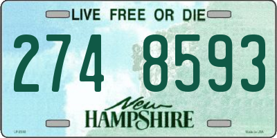 NH license plate 2748593
